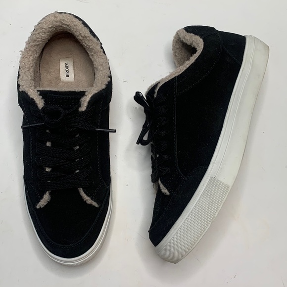Birdies Cardinal Black Sneaker with Faux Shearling Interior S-188 Sz 9 - Picture 2 of 11